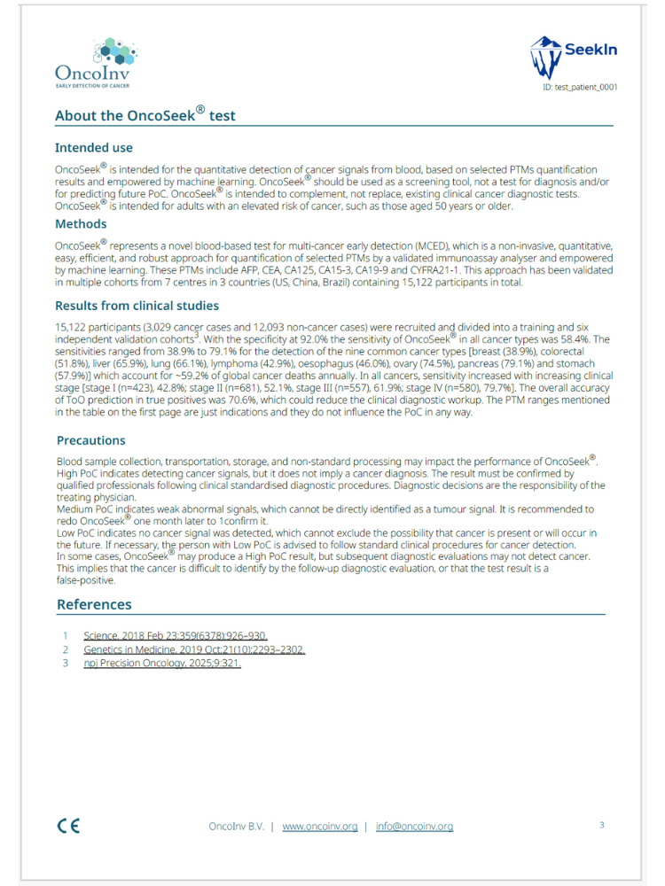 OncoInv - OncoSeek Test Report p3